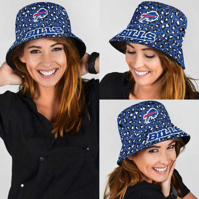 Buffalo Bills Leopard Pattern Bucket Hat