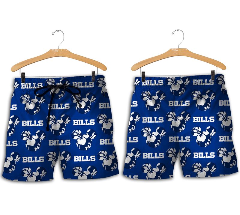 Buffalo Bills Mickey Tropical Hawaiian Short