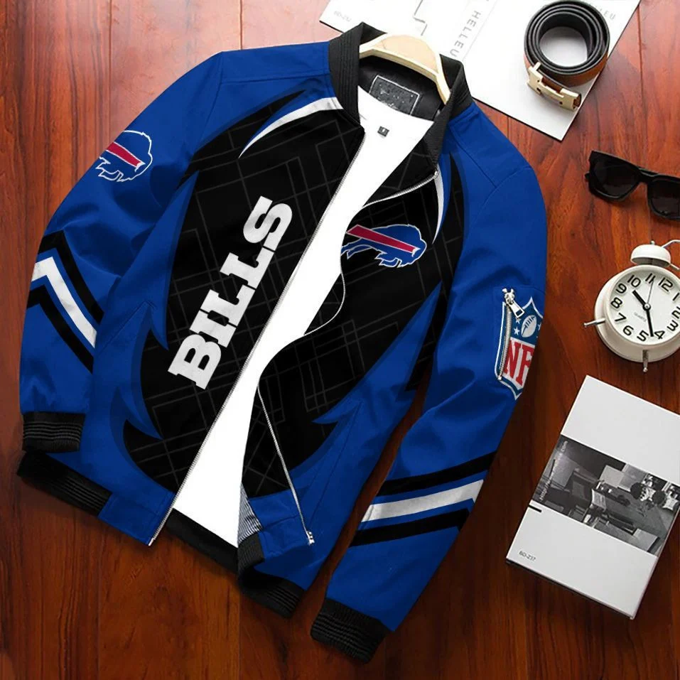 Buffalo Bills Midnight Pulse Gridiron Bomber Jacket