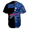 Buffalo Bills Midnight Rose Baseball Jersey back