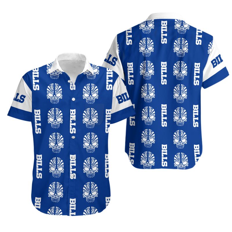 Buffalo Bills Mystery Skull Hawaiian Shirt