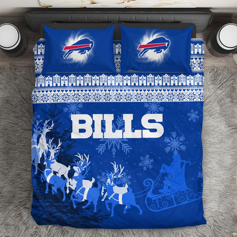 Buffalo Bills Nordic Christmas Bedding Set