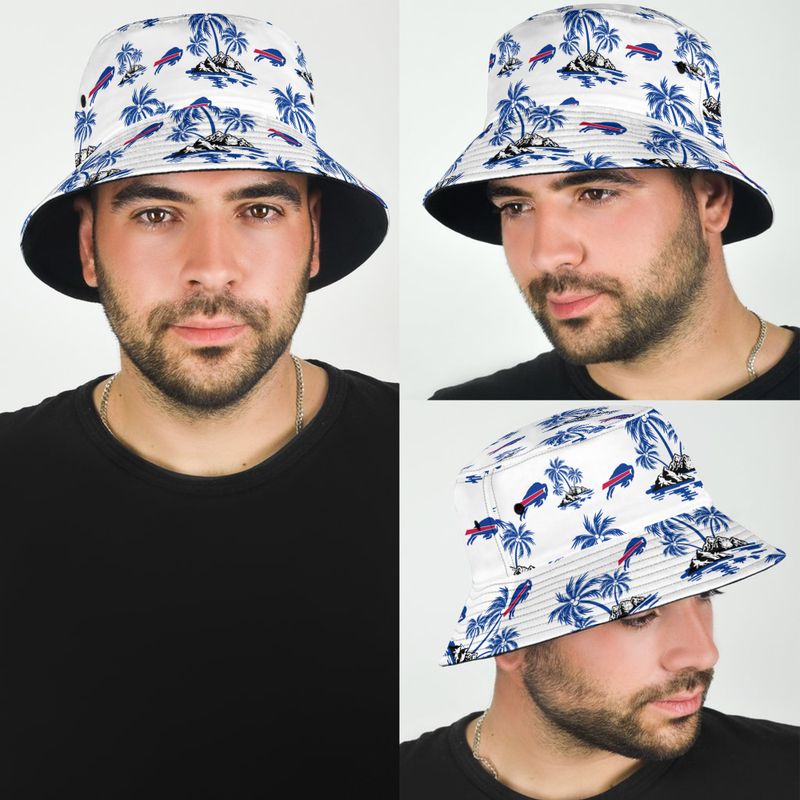 Buffalo Bills Ocean Breeze Island Bucket Hat man