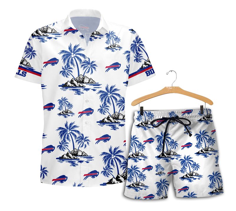 Buffalo Bills Ocean Breeze Island Hawaiian Shirt with short