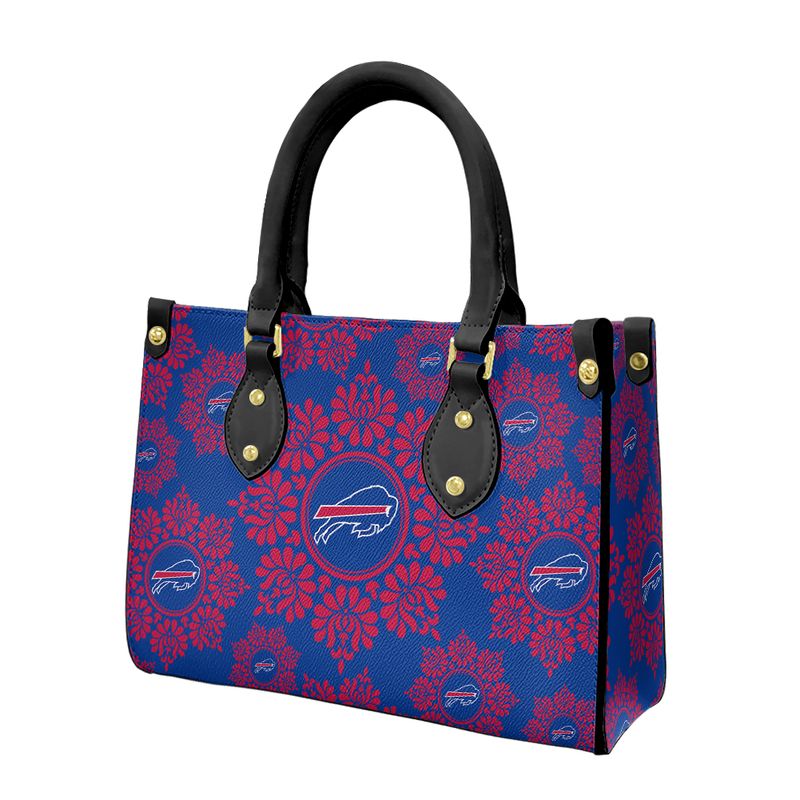 Buffalo Bills Ornamental Round Pattern Limited Edition Fashion Lady Handbag right side