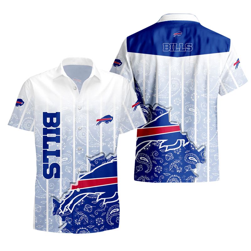 Buffalo Bills Paisley State Pride Hawaiian Shirt