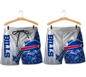 Buffalo Bills Paisley State Pride Hawaiian Short