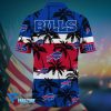 Buffalo Bills Palm Paradise Hawaiian Shirt back