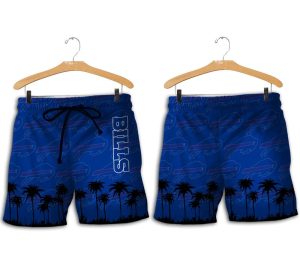 Buffalo Bills Palm Tree Hawaiian Short