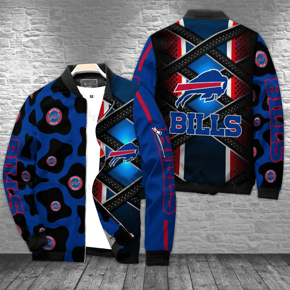 Buffalo Bills Power Cross Bomber Jacket