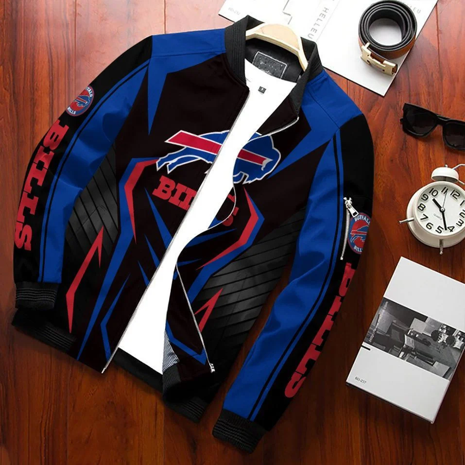 Buffalo Bills Shadow Rush Blitz Bomber Jacket