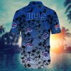 Buffalo Bills Shadow Skull Hawaiian Shirt back