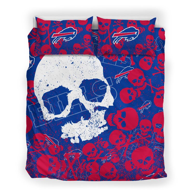Buffalo Bills Skull & Bones Bedding Set