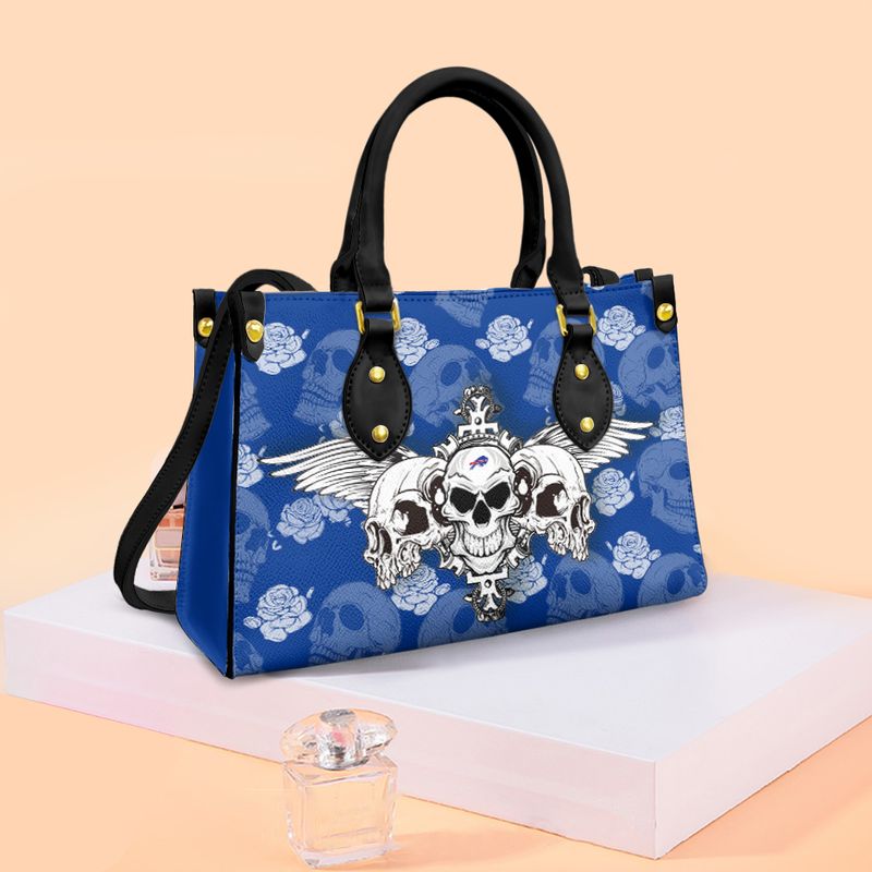 Buffalo Bills Skull Flowers Pattern Limited Edition Fashion Lady Handbag