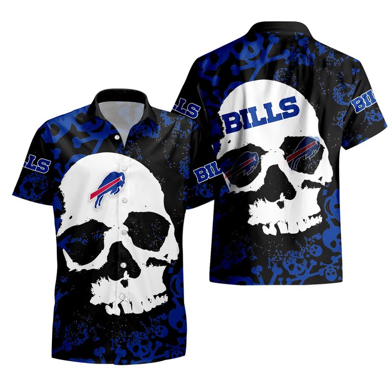 Buffalo Bills Skull Rage Hawaiian Shirt