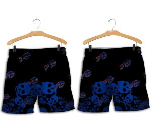 Buffalo Bills Skull Rage Hawaiian Short