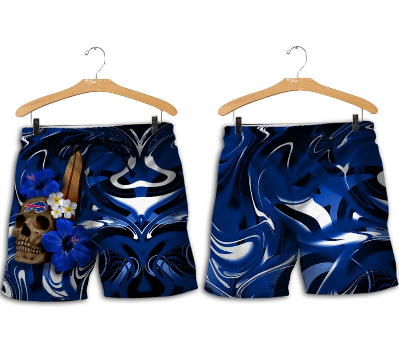 Buffalo Bills Skull Wave Hawaiian Shirt