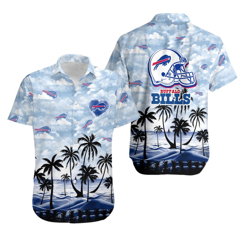 Buffalo Bills Skyline Sunset Hawaiian Shirt