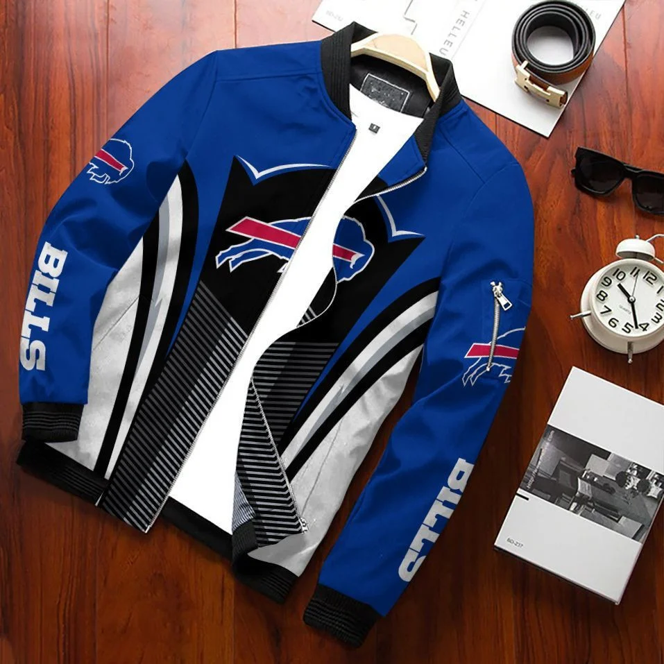 Buffalo Bills Speed Racer Skull Bomber Jacket