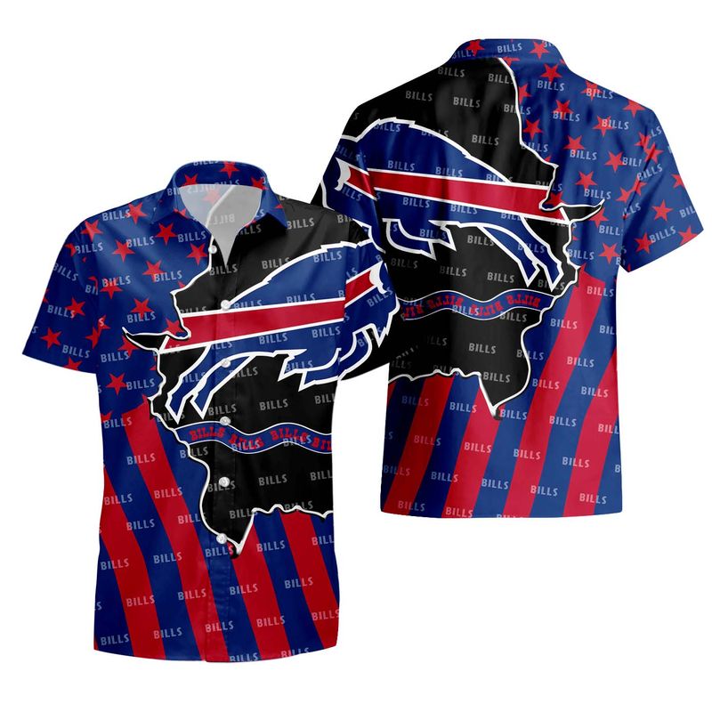 Buffalo Bills Retro Logo Hawaiian Shirt