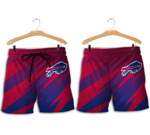 Buffalo Bills Stripe Pattern Hawaiian Short