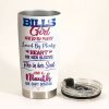 Buffalo Bills Strong & Sassy Football Girl Tumbler back with lid