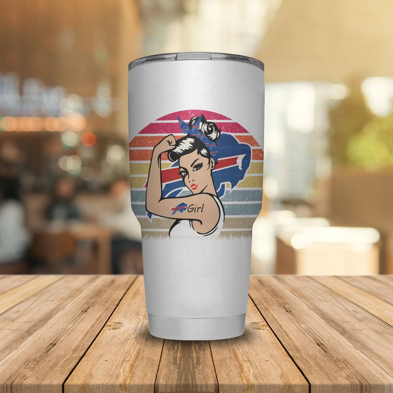 Buffalo Bills Strong & Sassy Football Girl Tumbler front