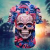 Buffalo Bills Sugar Skull Fiesta Hawaiian Shirt back