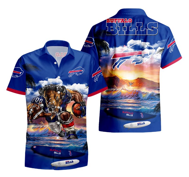 Buffalo Bills Sunset Blitz Hawaiian Shirt
