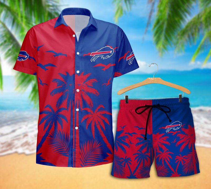 Buffalo Bills Sunset Flight Hawaiian Shirt With Short