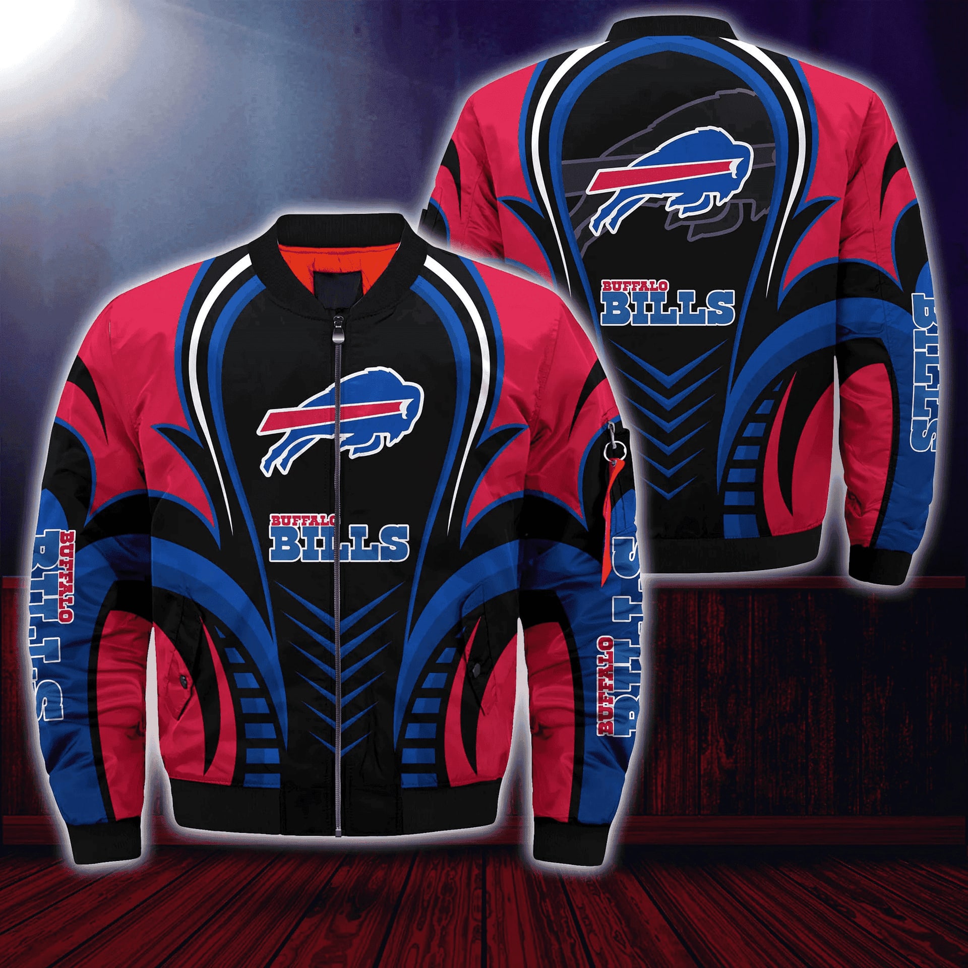 Buffalo Bills Thunder Vortex Bomber Jacket