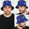 Buffalo Bills Triangle Pattern Bucket Hat man