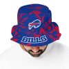 Buffalo Bills Tropical Palm Bucket Hat above
