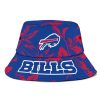 Buffalo Bills Tropical Palm Bucket Hat front