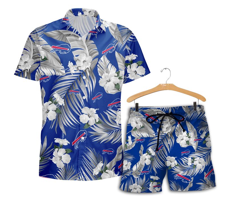 Buffalo Bills Tropical Paradise Hawaiian Shirt with Short