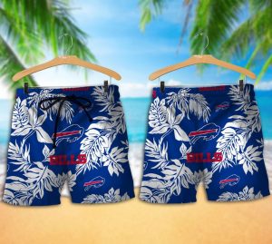 Buffalo Bills Tropical Pattern Hawaiian Short
