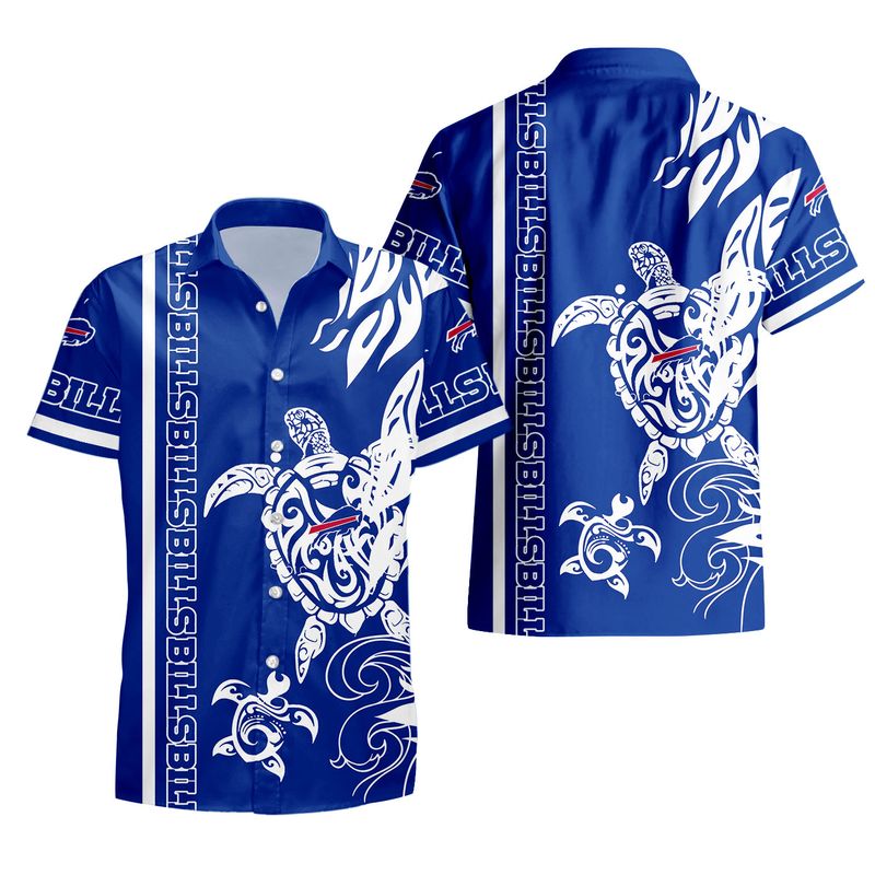 Buffalo Bills Turtle Pattern Hawaiian Shirt