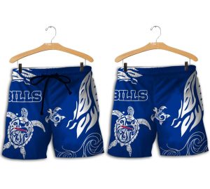 Buffalo Bills Turtle Pattern Hawaiian Short