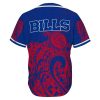 Buffalo Bills Turtle Polynesian Pattern Summer Collection Baseball Jersey back