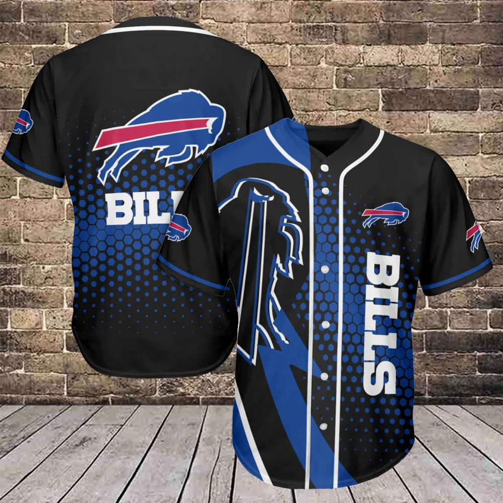 Buffalo Bills Warrior Spirit Baseball Jersey