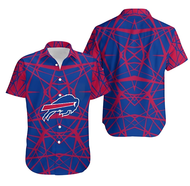 Buffalo Bills Web Matrix Hawaiian Shirt