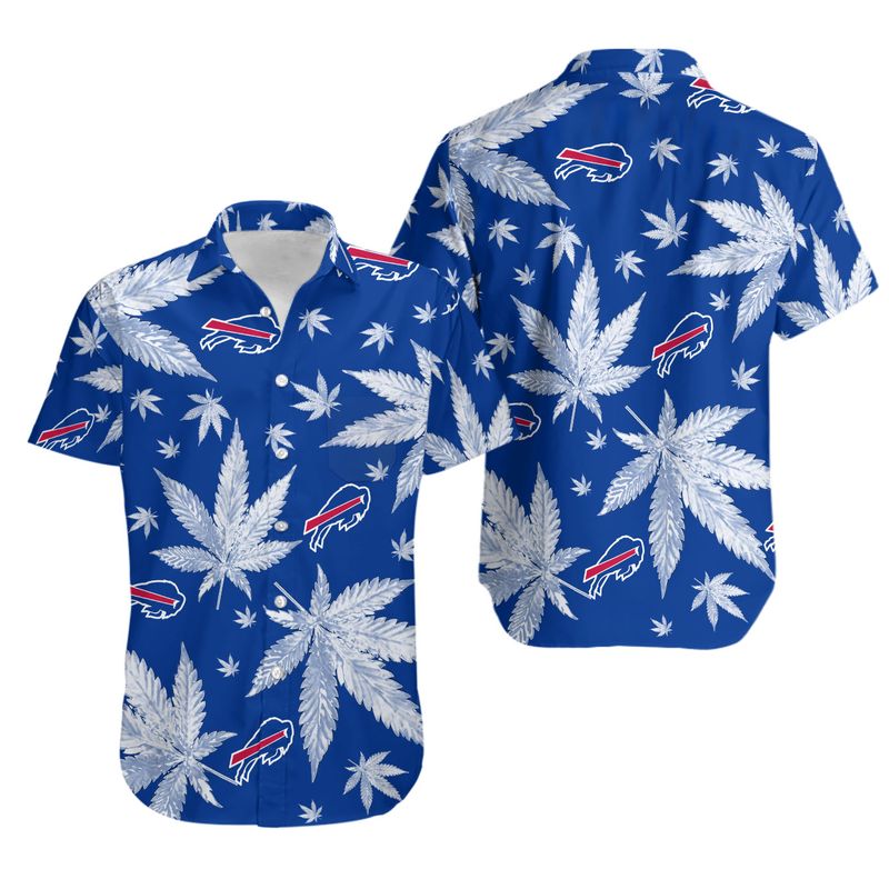 Buffalo Bills Weed Pattern Hawaiian Shirt