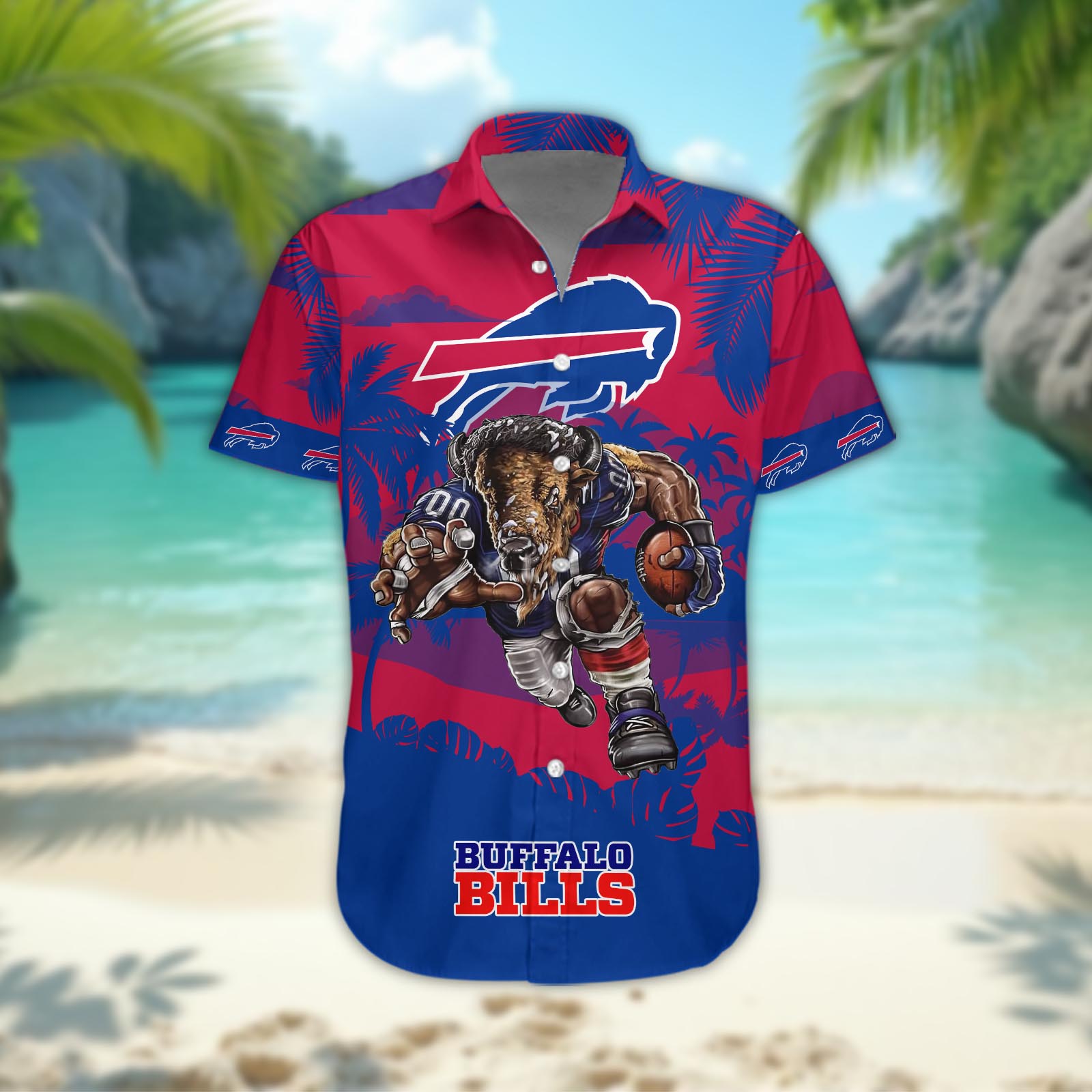 Buffalo Bills Wild Rush Hawaiian Shirt front