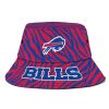 Buffalo Bills Zebra Pattern Bucket Hat front