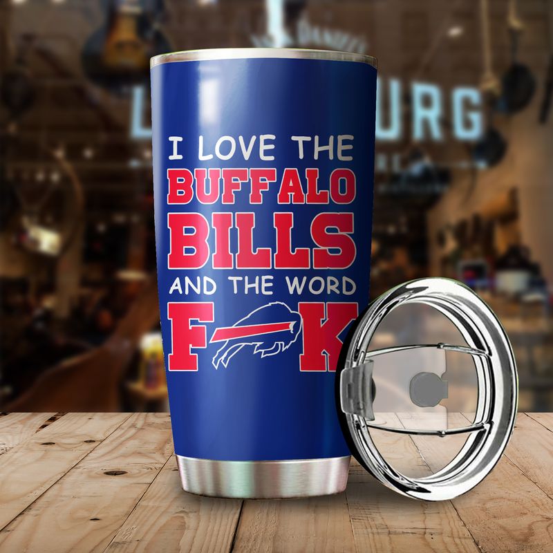 I Love The Buffalo Bills Tumbler Cup front