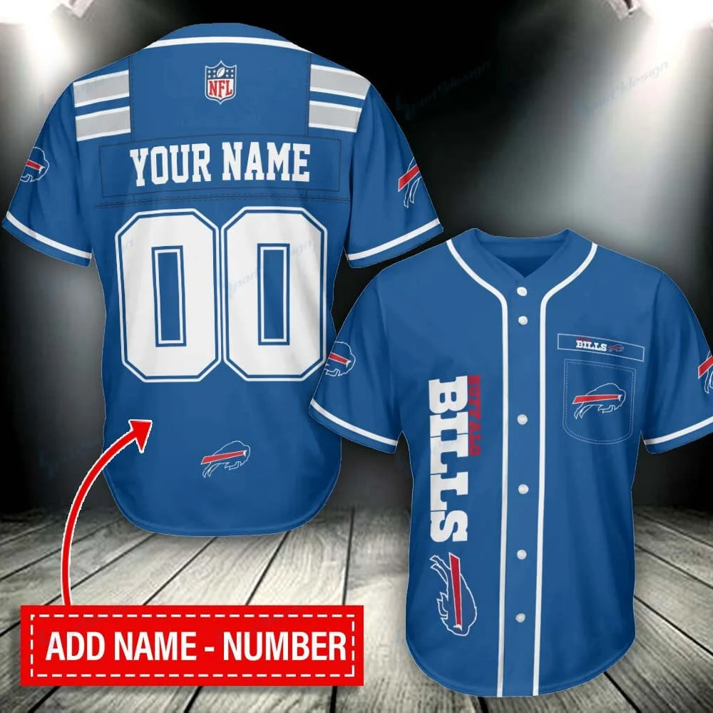 Personalized Buffalo Bills Classic Pride Baseball Jersey