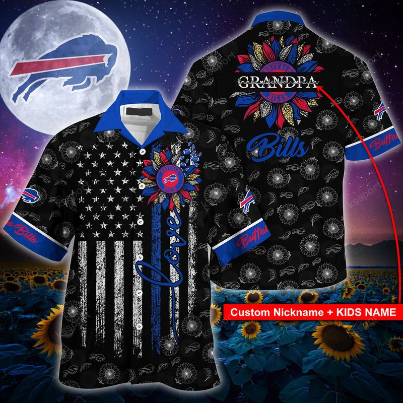 Personalized Buffalo Bills Midnight Patriot Hawaiian Shirt