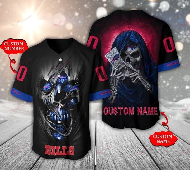 Personalized Buffalo Bills Phantom Force Baseball Jersey