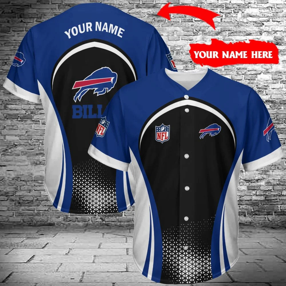 Personalized Buffalo Bills Speed Strike Baseball Jersey