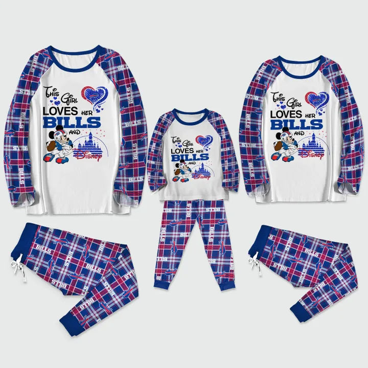 This Girl Loves Her Buffalo Bills Pajamas Set
